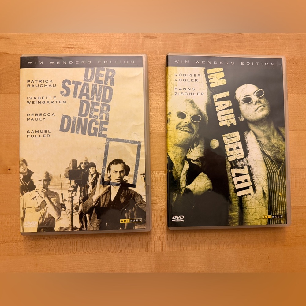DVDs DER STAND DER DINGE & IM LAUF DER ZEIT 1982 Wim Wenders German Movie PAL 2